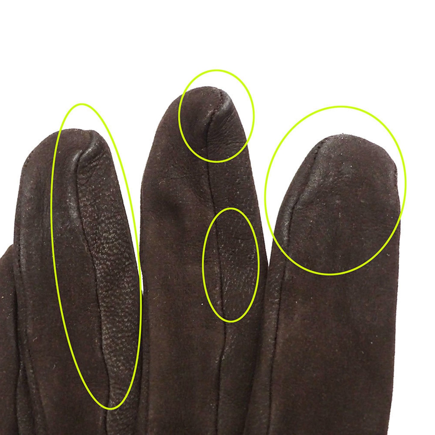 Hermes Herms Women'S Suede Gloves