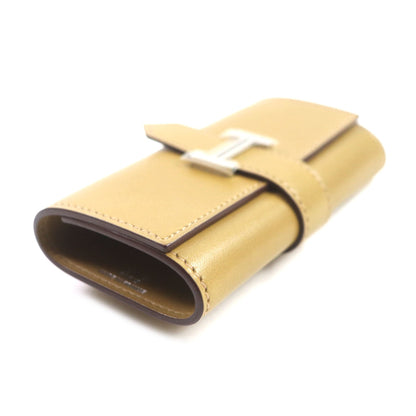 Hermes Bearn Craft 6-Ring Box Calf Leather Key Case With Silver Hardware