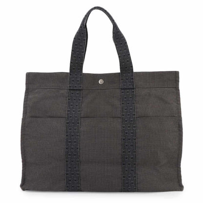 Hermes Herms Herline Tote Gm Bag In Gray Canvas