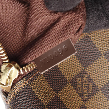 Louis Vuitton Mervil Damier Ebene Shoulder Bag Coated Canvas Leather