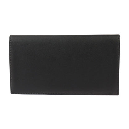Hermes Citizen Twill Long Wallet - Swift Leather Black Bi-Fold D Engraved 2427063007153R1