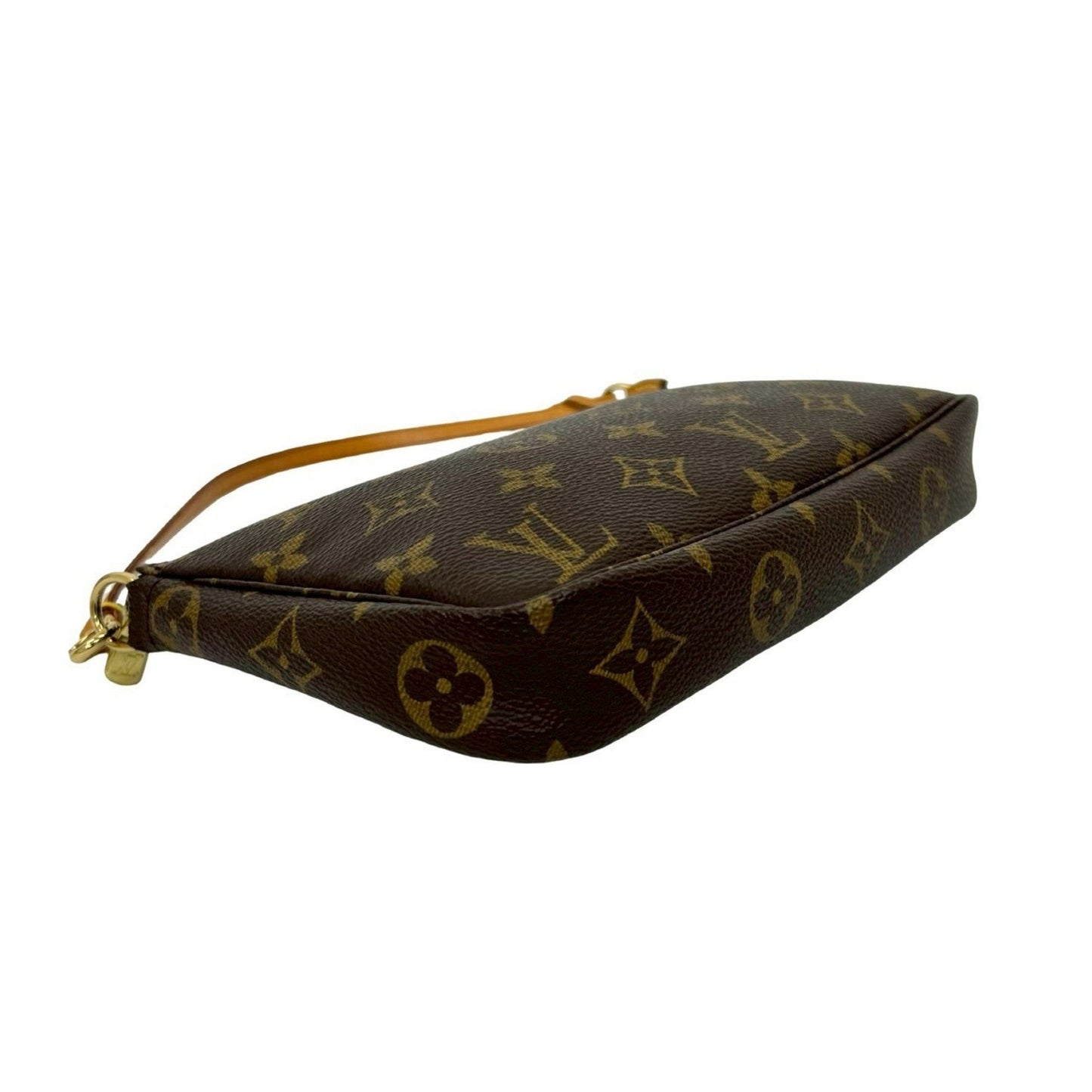 Louis Vuitton Pochette Accessoires Monogram Leather Mini Handbag Pouch Brown 18220