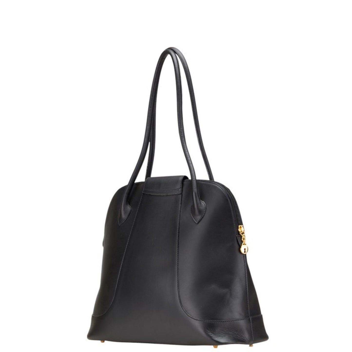 Bally Logo Handbag Tote Bag In Black Leather