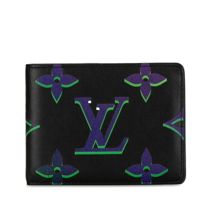 Louis Vuitton Monogram Spotlight Bi-Fold Wallet Compact M82297 Noir Black Leather