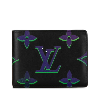 Louis Vuitton Monogram Spotlight Bi-Fold Wallet Compact M82297 Noir Black Leather