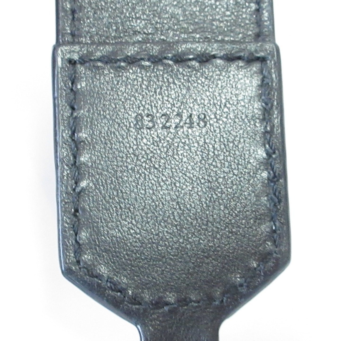 Loewe Anagram Logo Leather Shoulder Strap In Black