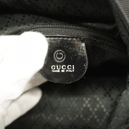 Gucci Bamboo 002 2122 Nylon Handbag In Black
