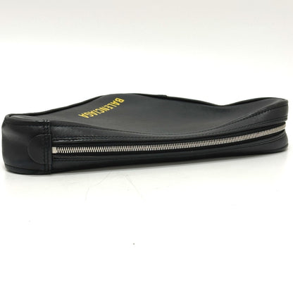 Balenciaga 476976 Triangle Clutch Bag/Pouch In Leather