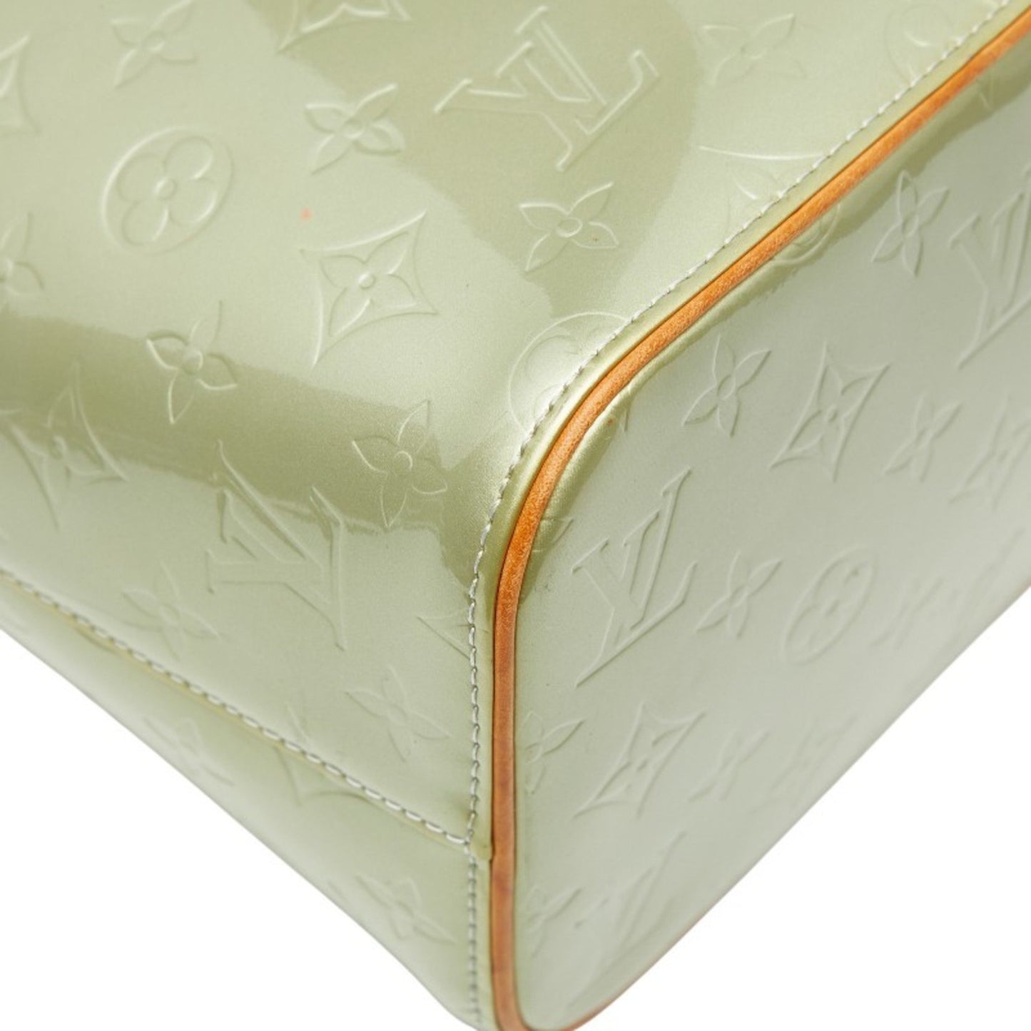 Louis Vuitton Monogram Vernis Houston Tote Bag M91053 Green Patent Leather