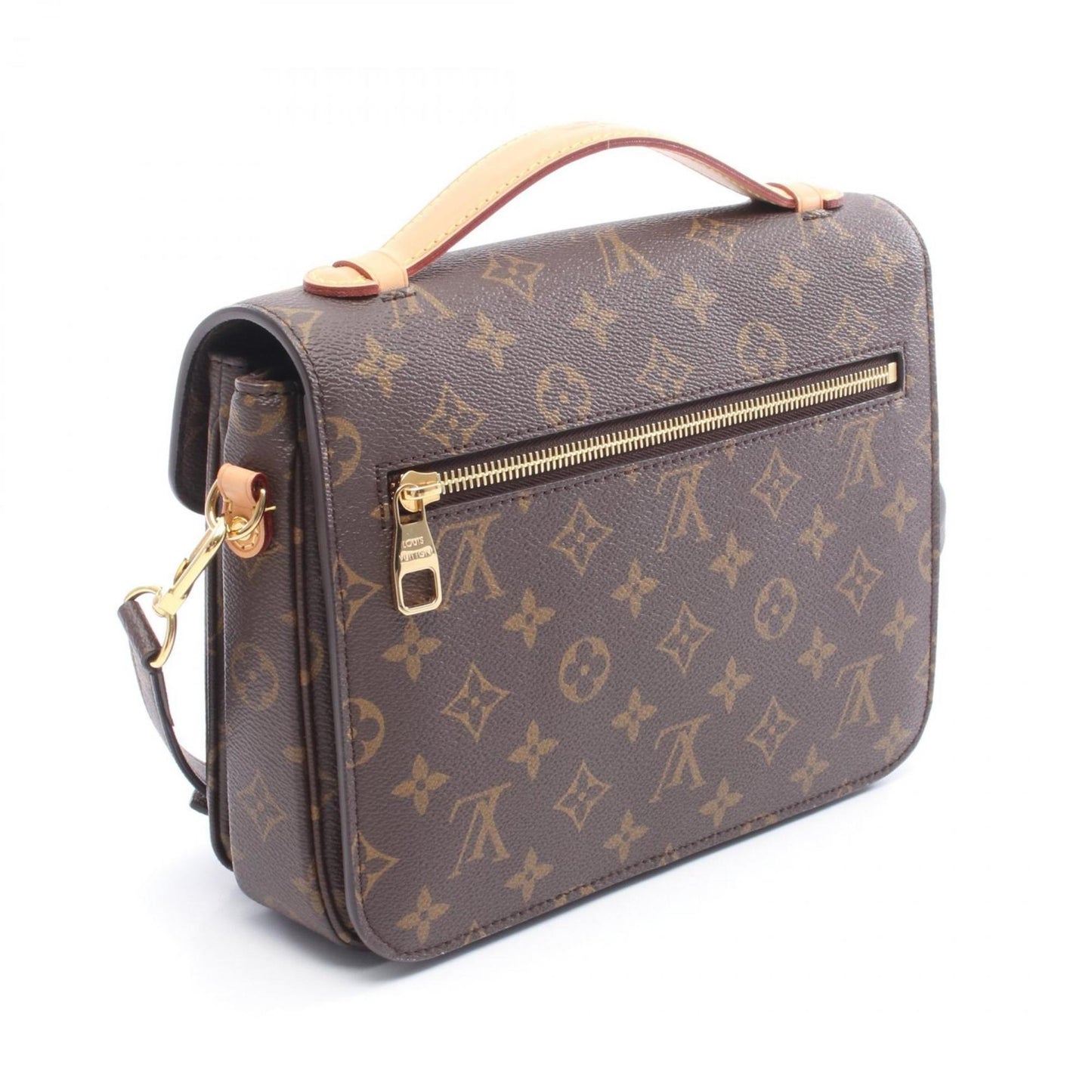 Louis Vuitton Metis Mm Monogram Pochette Handbag In Coated Canvas And Leather