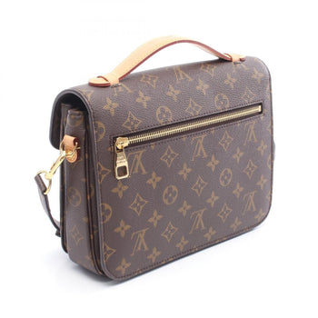 Louis Vuitton Metis Mm Monogram Pochette Handbag In Coated Canvas And Leather