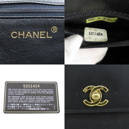 Chanel Coco Mark Shoulder Bag Caviar Skin
