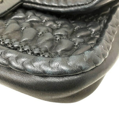 Chanel Bubble Quilt Black Bag Handbag Shoulder