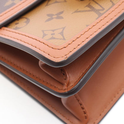 Louis Vuitton Dauphine Mini Monogram Reverse Shoulder Bag In Coated Canvas And Leather