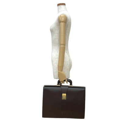 Loewe Anagram Embossed Logo Leather Business Briefcase Handbag