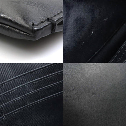 Saint Laurent Clutch Bag Leather Black Multicolor