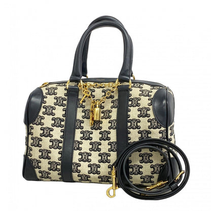 Celine Triomphe Canvas Handbag