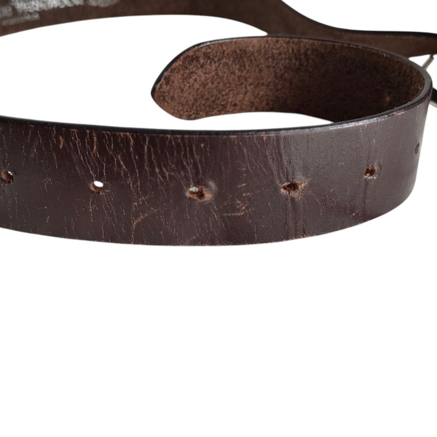 Vivienne Westwood Leather Orb Oval Buckle Belt