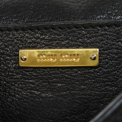 Miu Miu Miu Chain Shoulder Bag Calfskin