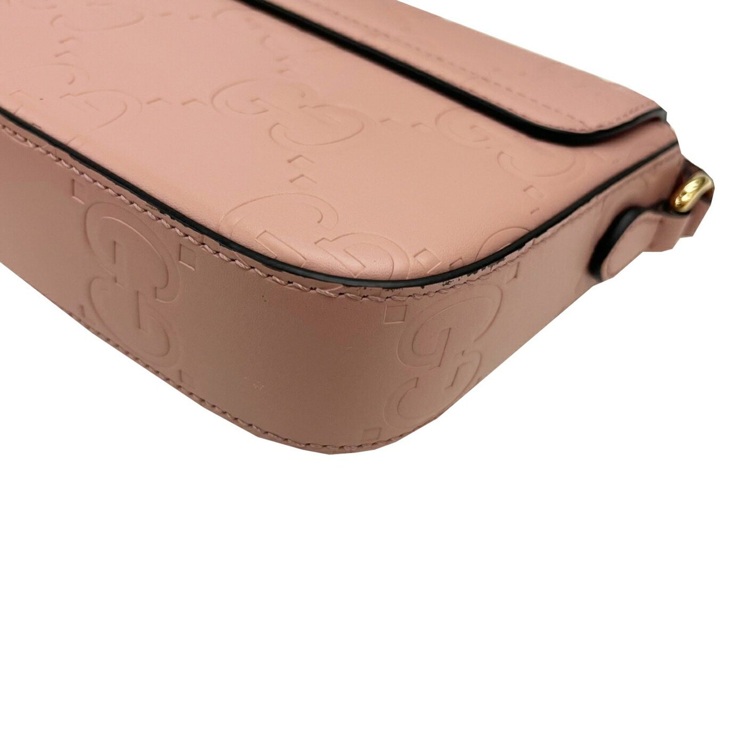 Gucci Super Mini Shoulder Bag 772794 Gg Leather Pink