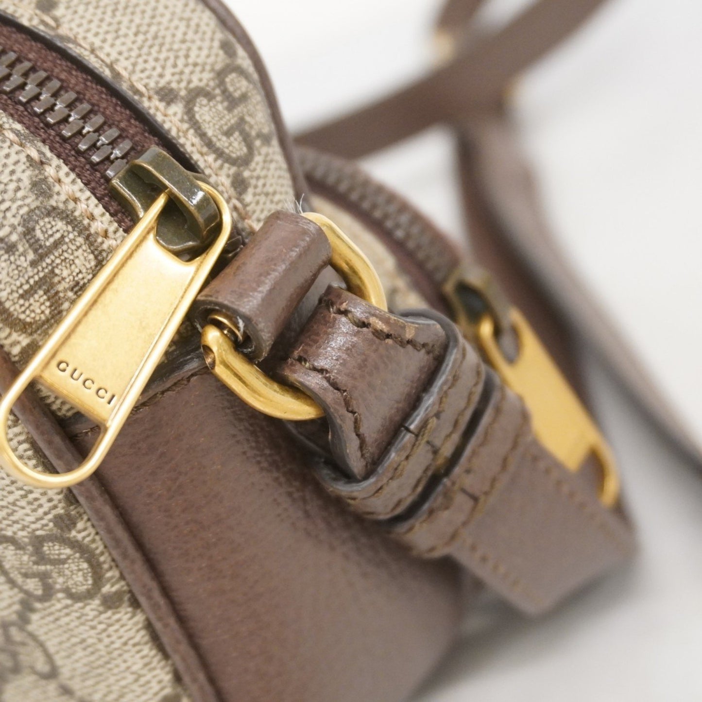 Gucci Ophidia Shoulder Bag 723312 Leather Brown