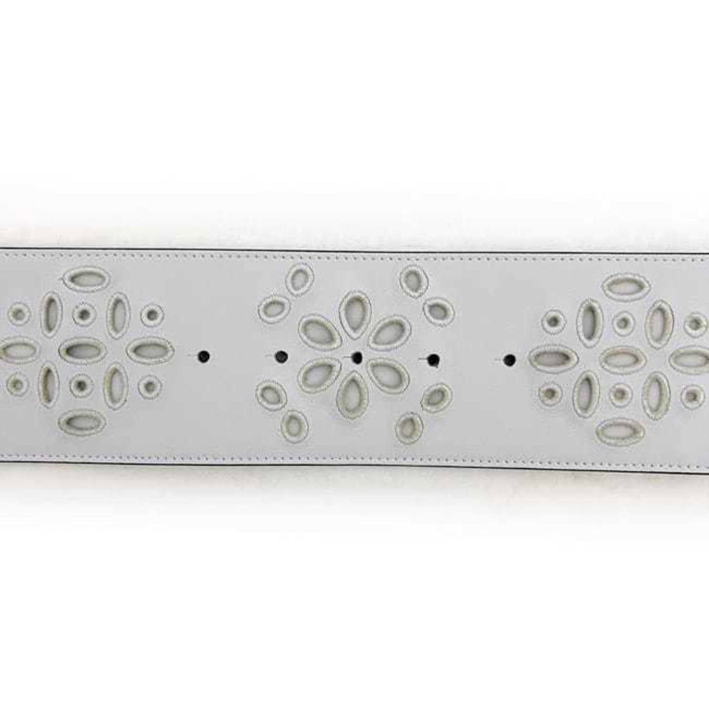 Valentino Garavani Belt F-24333 White Ww2T0S10Ytr Wide Leather