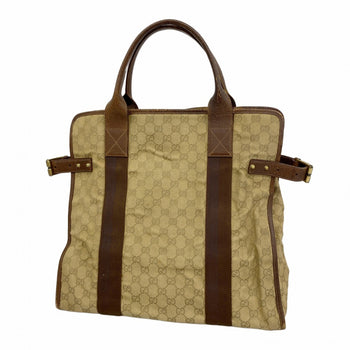 Gucci Tote Bag Gg Canvas 115517 Brown Beige