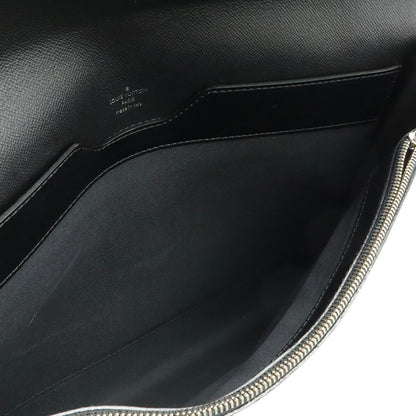 Louis Vuitton Taiga Minute Bag Document Case Leather Ardoise Black M31062
