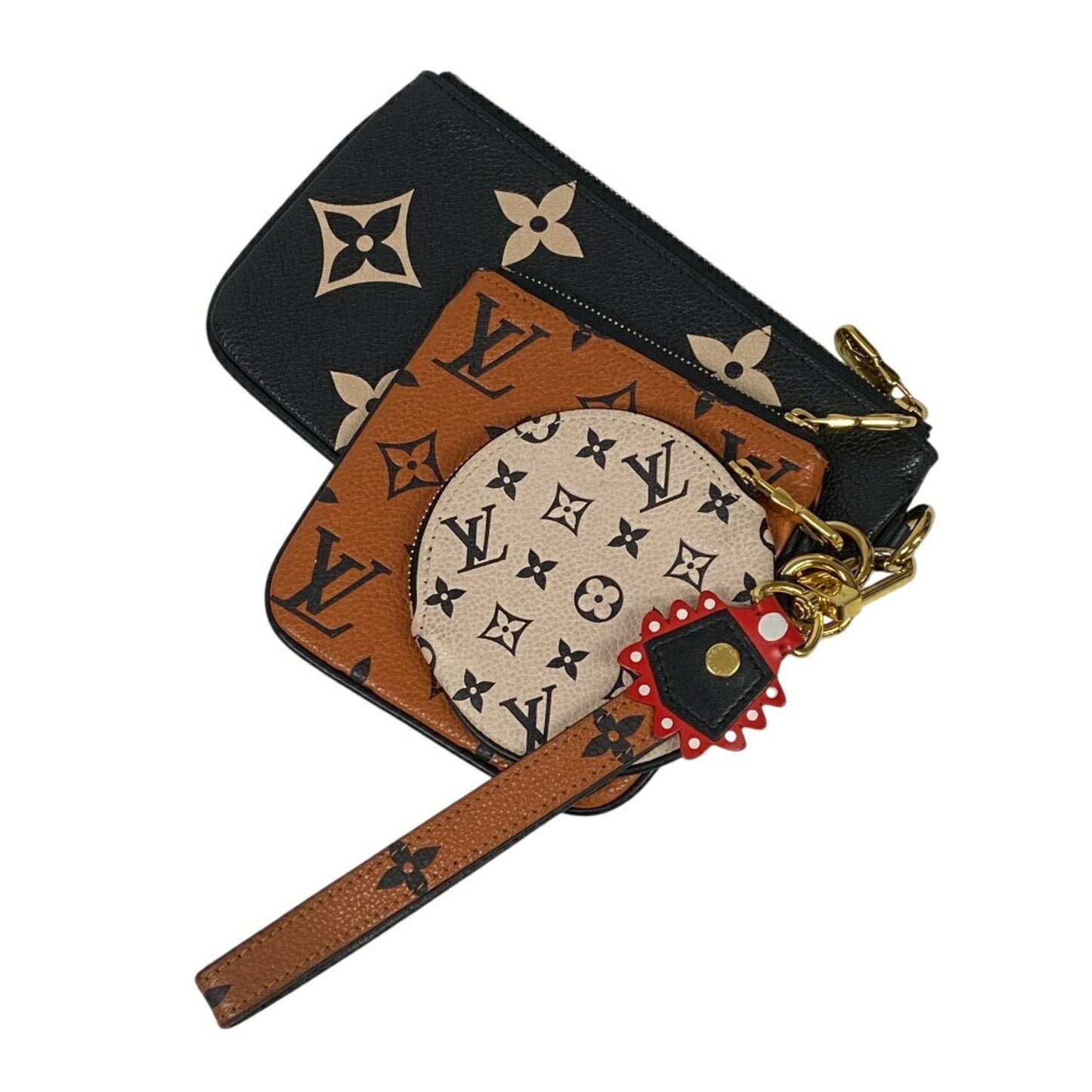 Louis Vuitton M69516 Pochette Trio Monogram Empreinte Black
