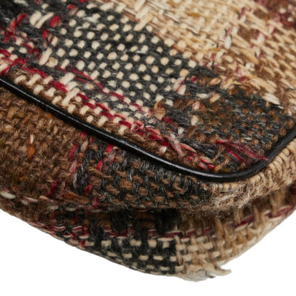 Burberry Check One-Shoulder Bag Handbag In Brown