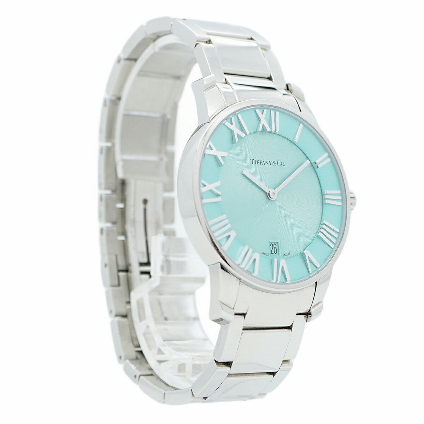 Tiffany Atlas 2-Hand Watch 63452769 Blue Dial