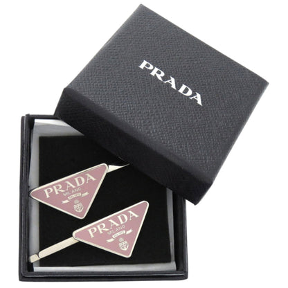 Like New Prada Hair Clip With Triangle Logo