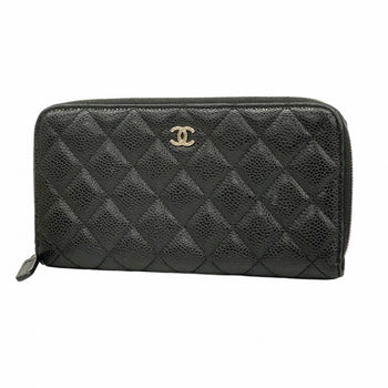 Chanel Matelasse Caviar Leather Long Wallet