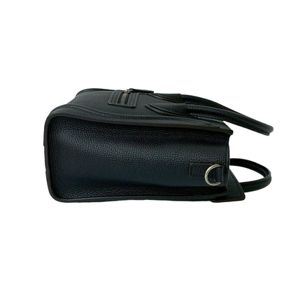 Celine Luggage Nano Shopper Leather Handbag/Shoulder Bag In Black