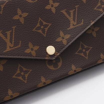 Louis Vuitton Louis Vuitton Pochette Felicie Monogram Fuchsia Shoulder Bag Coated Canvas