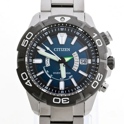Citizen Promaster Marine As7145-69L H112-R012487 Blue Quartz Watch Radio Solar A-157972