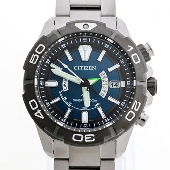 Citizen Promaster Marine As7145-69L H112-R012487 Blue Quartz Watch Radio Solar A-157972