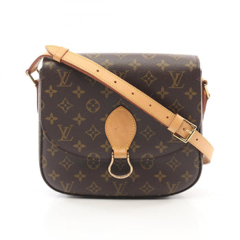 Louis Vuitton Saint-Cloud Gm Monogram Shoulder Bag Coated Canvas Leather