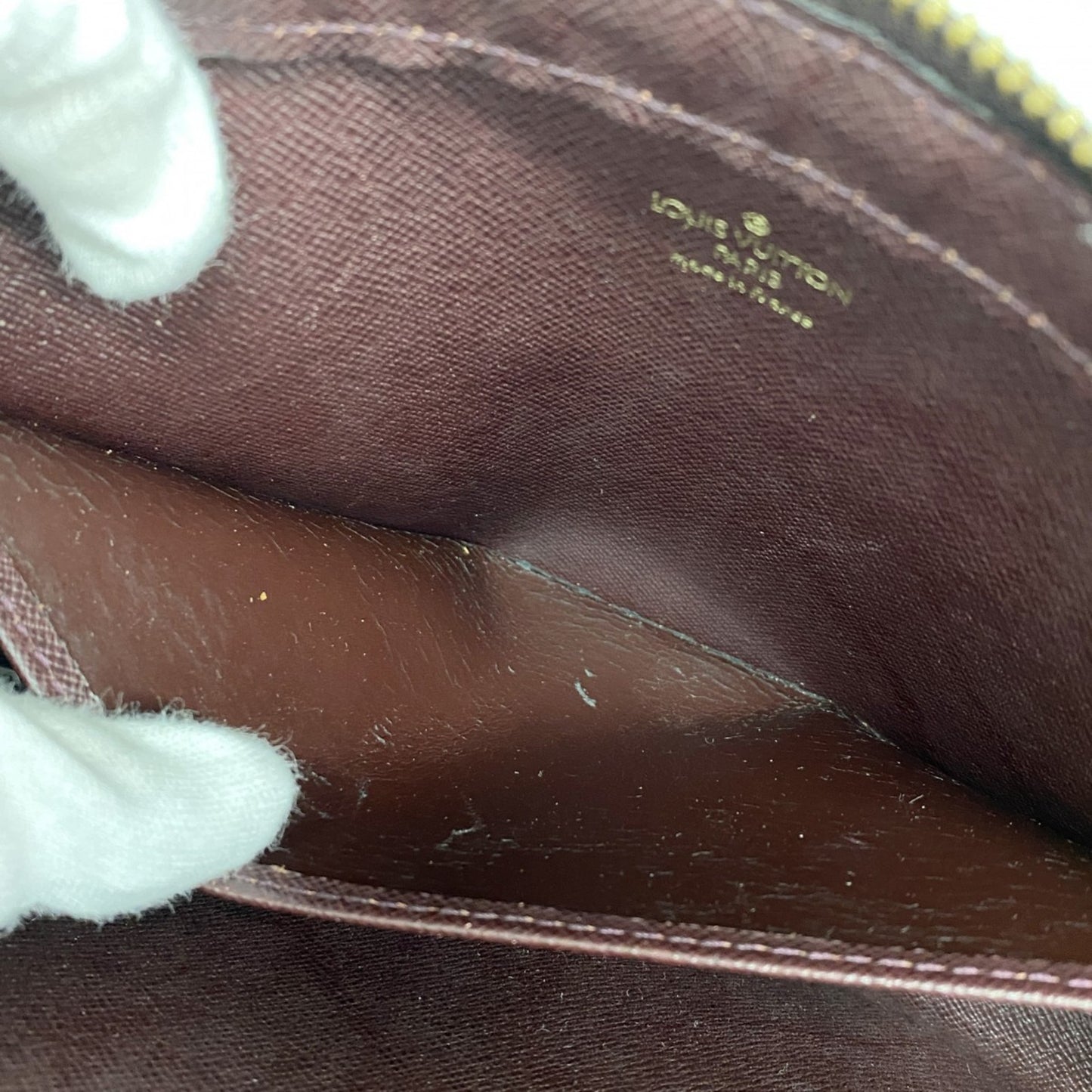 Louis Vuitton Taiga Baikal Clutch Bag M30186 Acajou