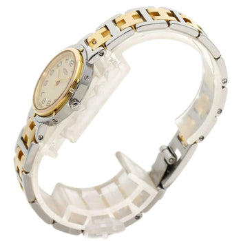 Hermes Clipper Old Buckle Watch Stainless Steel Ssxgp