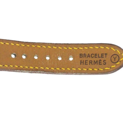 Hermes Medor Gold Plated Leather Quartz
