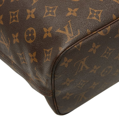 Louis Vuitton Monogram Neverfull Mm Shoulder Bag Tote M40156 Brown Leather