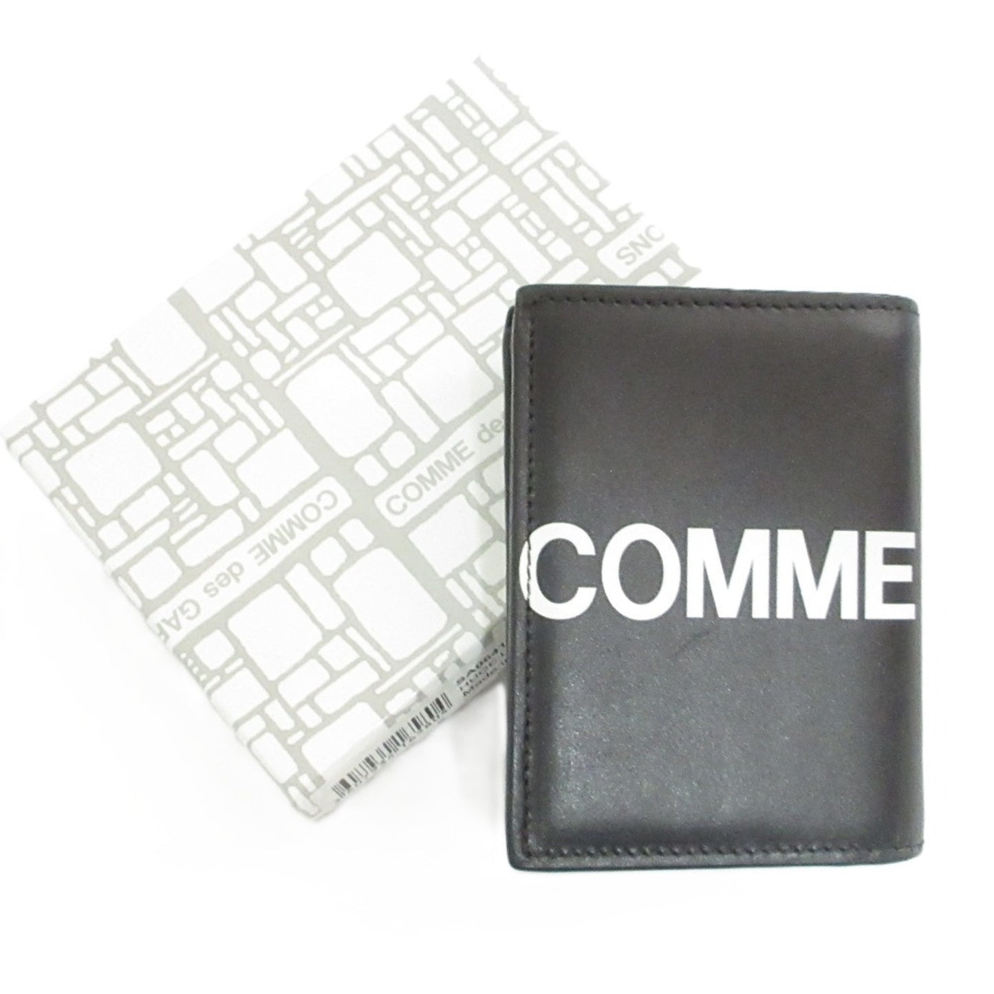 Comme Des Garons Huge Logo Logo Design Business Card Holder/Card Case Compact Wallet Black