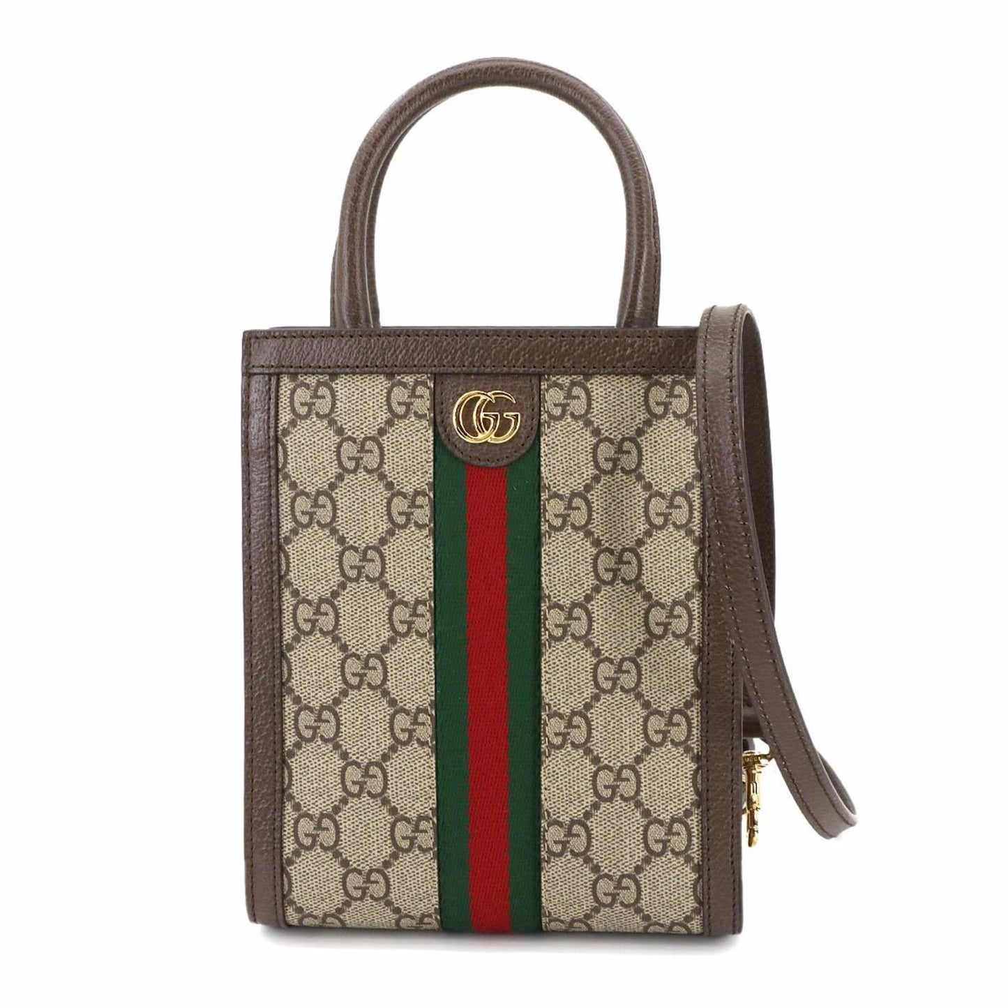 Gucci Ophidia 2-Way Hand/Shoulder Bag In Gg Supreme Canvas