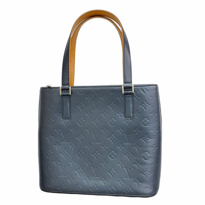 Louis Vuitton Monogram Matte Stockton Tote Bag M55115 Blue