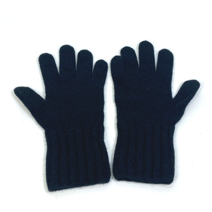 Fendi Fxy554 Zucca Wool/Cashmere Gloves With Logo Patch