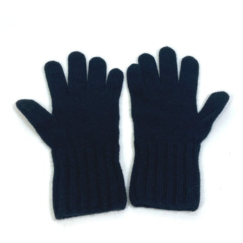 Fendi Fxy554 Zucca Wool/Cashmere Gloves With Logo Patch