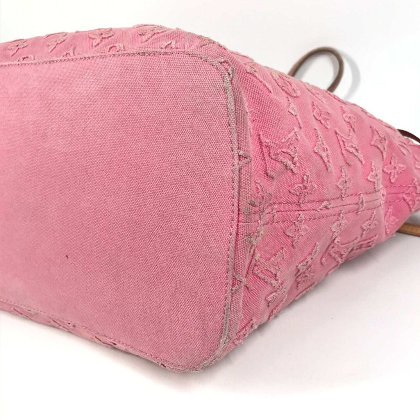 Louis Vuitton M40834 Monogram Stone Neverfull Mm Tote Bag Shoulder Leather Canvas