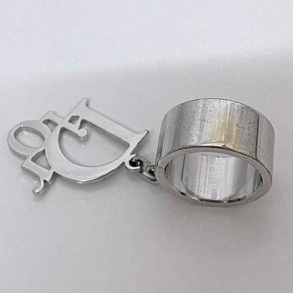 Christian Dior Ring Ec-22798 Silver Jp10 Metal Swing