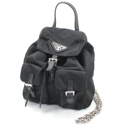 Prada Prada Shoulder Bag Mini Backpack Nylon Black 1Bh029